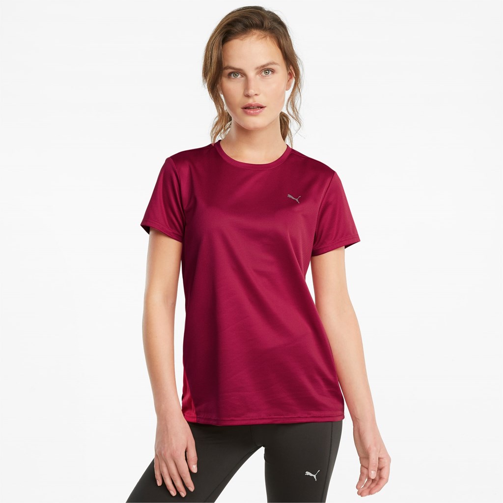 Puma Favorite Løbe T-shirt Dame Rød | 938610MLT