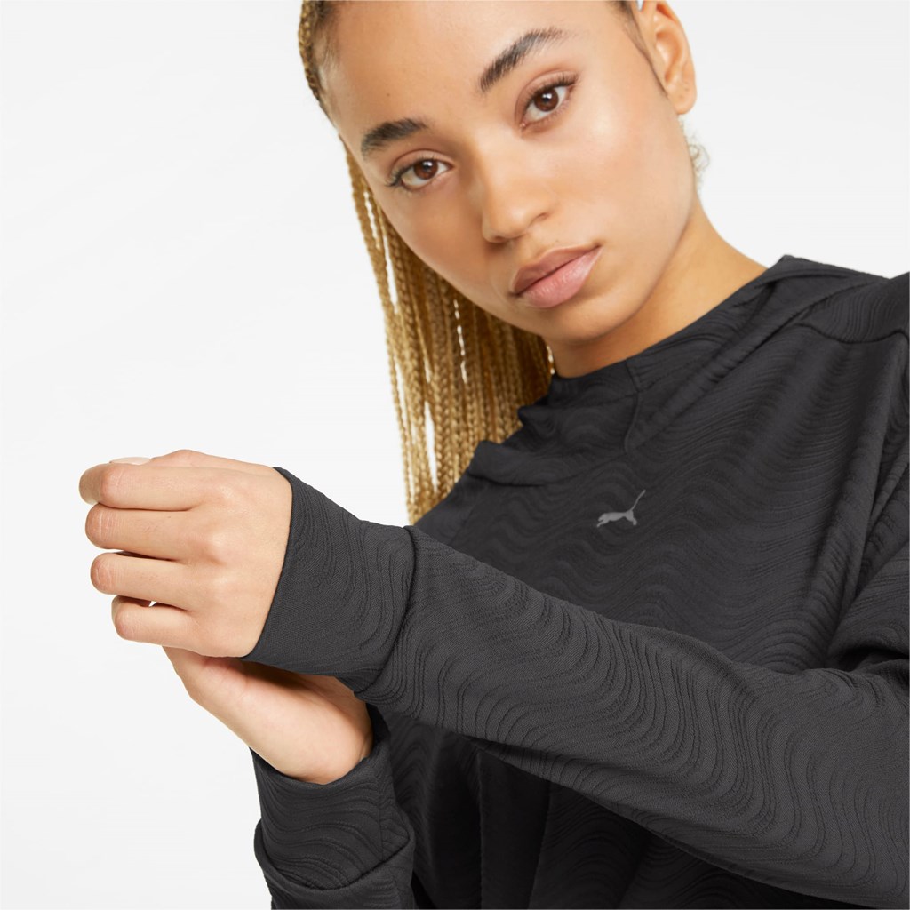 Puma Flawless Pullover Trænings Hættetrøje Dame Sort | 619504LYV