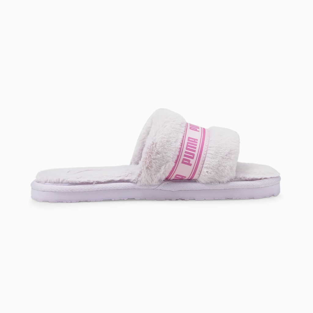 Puma Fluff Badesandaler Jr Badesandaler Pige Lavendel | 701396ACP