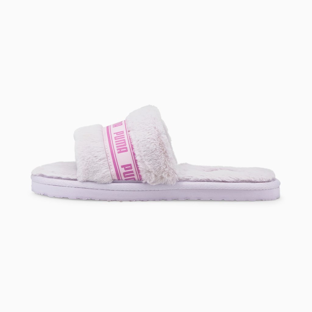 Puma Fluff Badesandaler Jr Badesandaler Pige Lavendel | 701396ACP