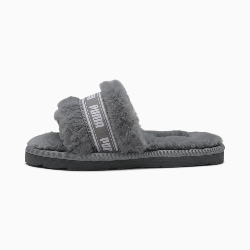 Puma Fluff Little Tøfler Pige Hvide | 462795LEB