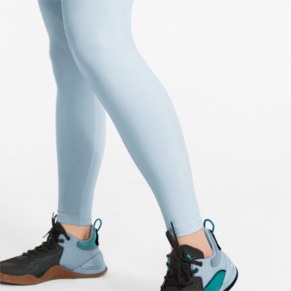 Puma FormKnit Seamless High Talje 7/8 Trænings Leggings Dame Blå Hvide | 526418PTZ