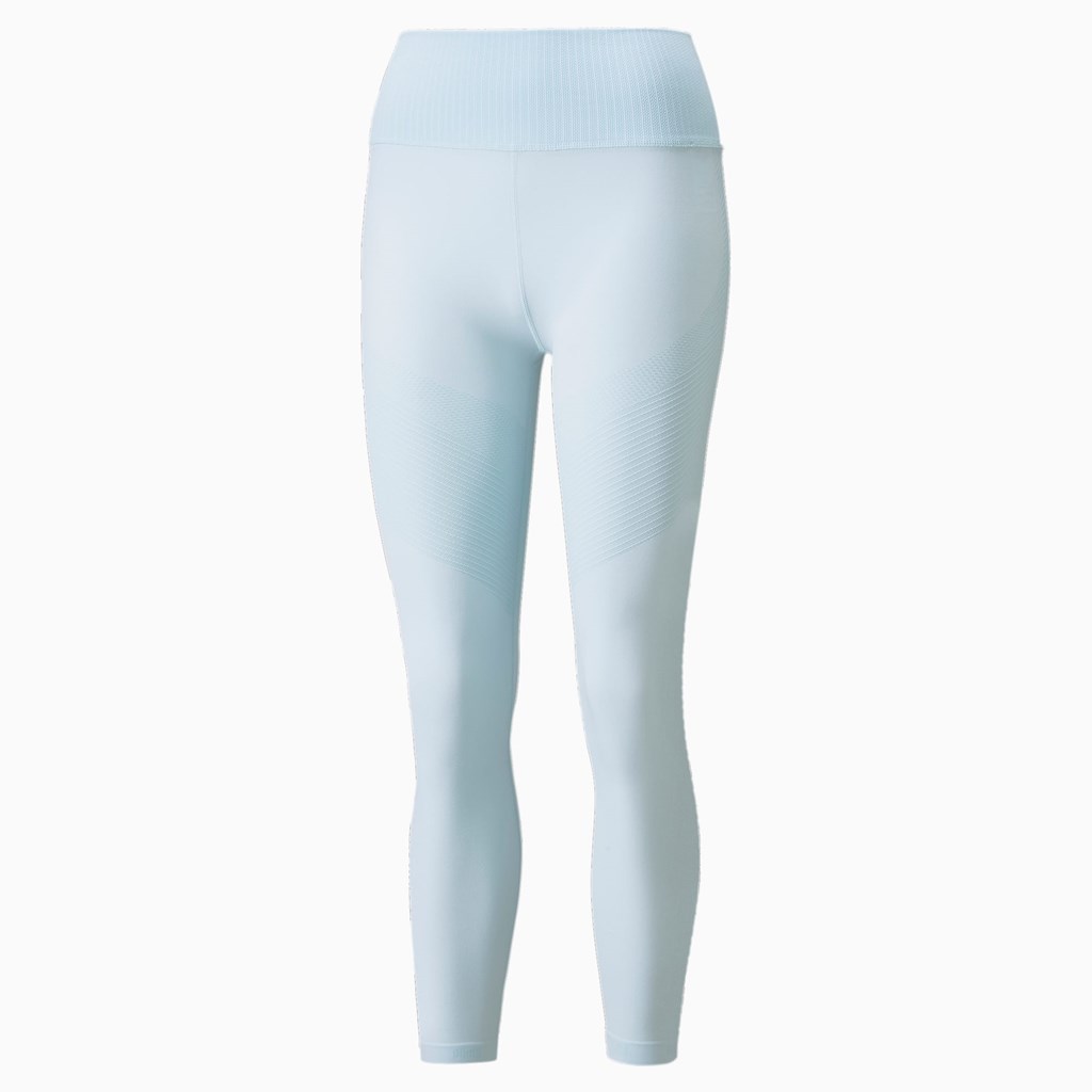 Puma FormKnit Seamless High Talje 7/8 Trænings Leggings Dame Blå Hvide | 526418PTZ