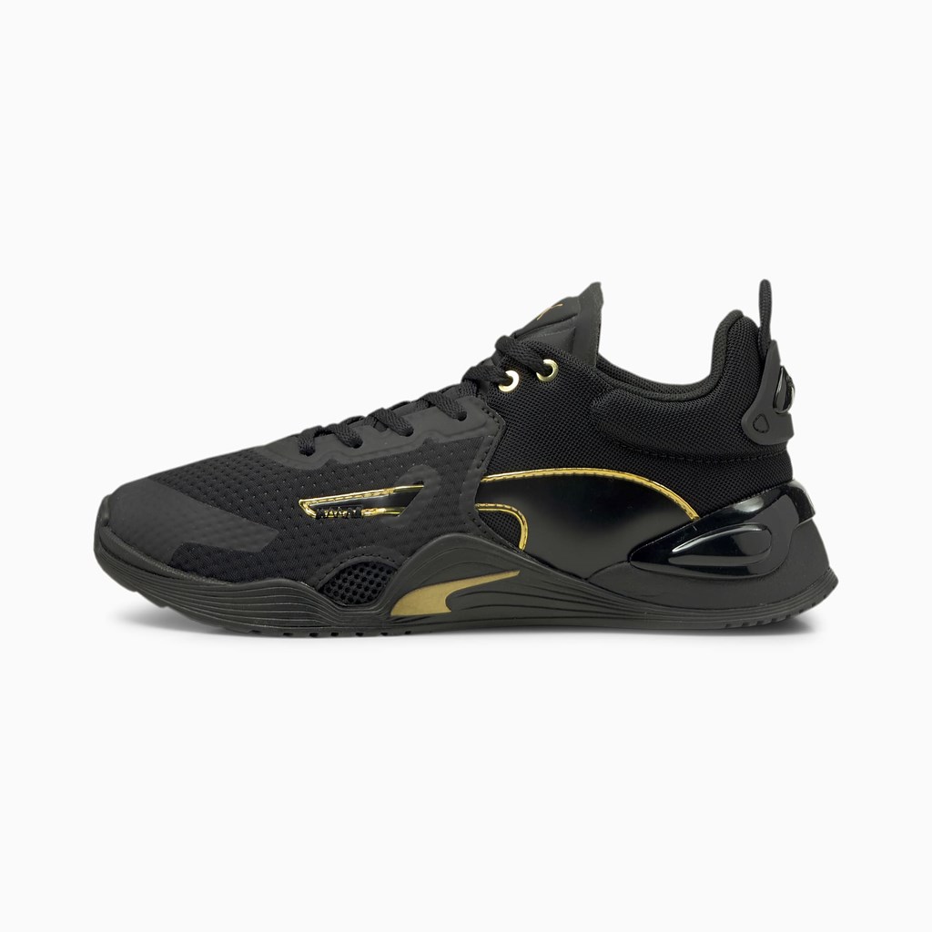 Puma Fuse Moto Træningssko Dame Sort Guld | HU7906813