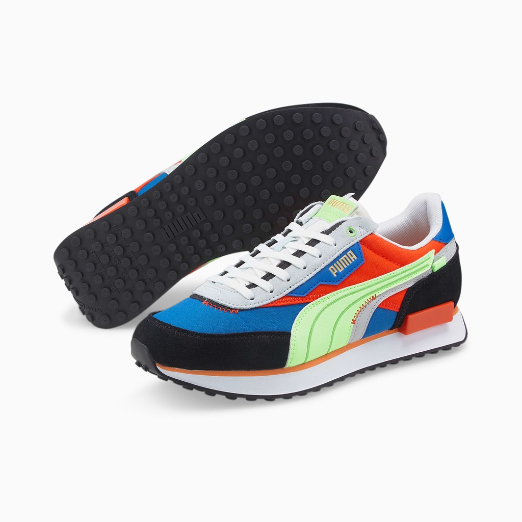 Puma Future Rider Displaced Sneakers Herre Blå | SX0467238