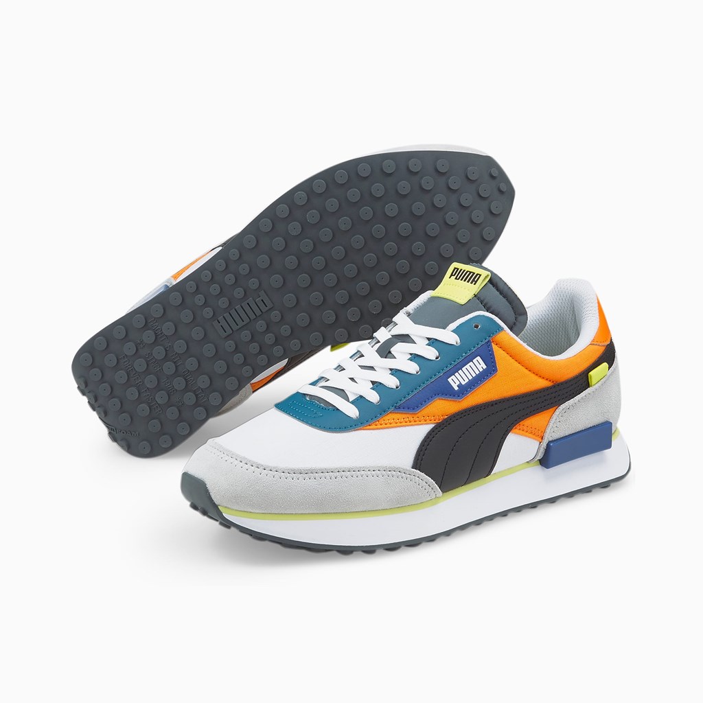 Puma Future Rider Play On Sneakers Herre Hvide Orange | CD6410237