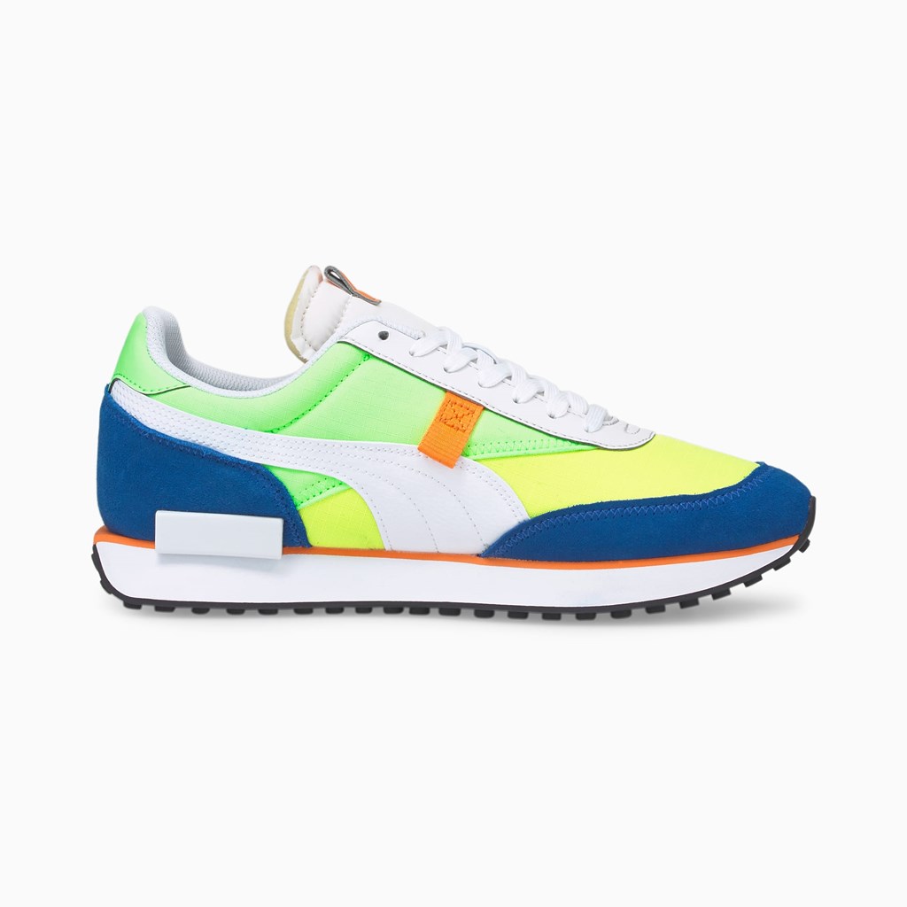 Puma Future Rider Play On Sneakers Herre Hvide Kongeblå | QX9610842