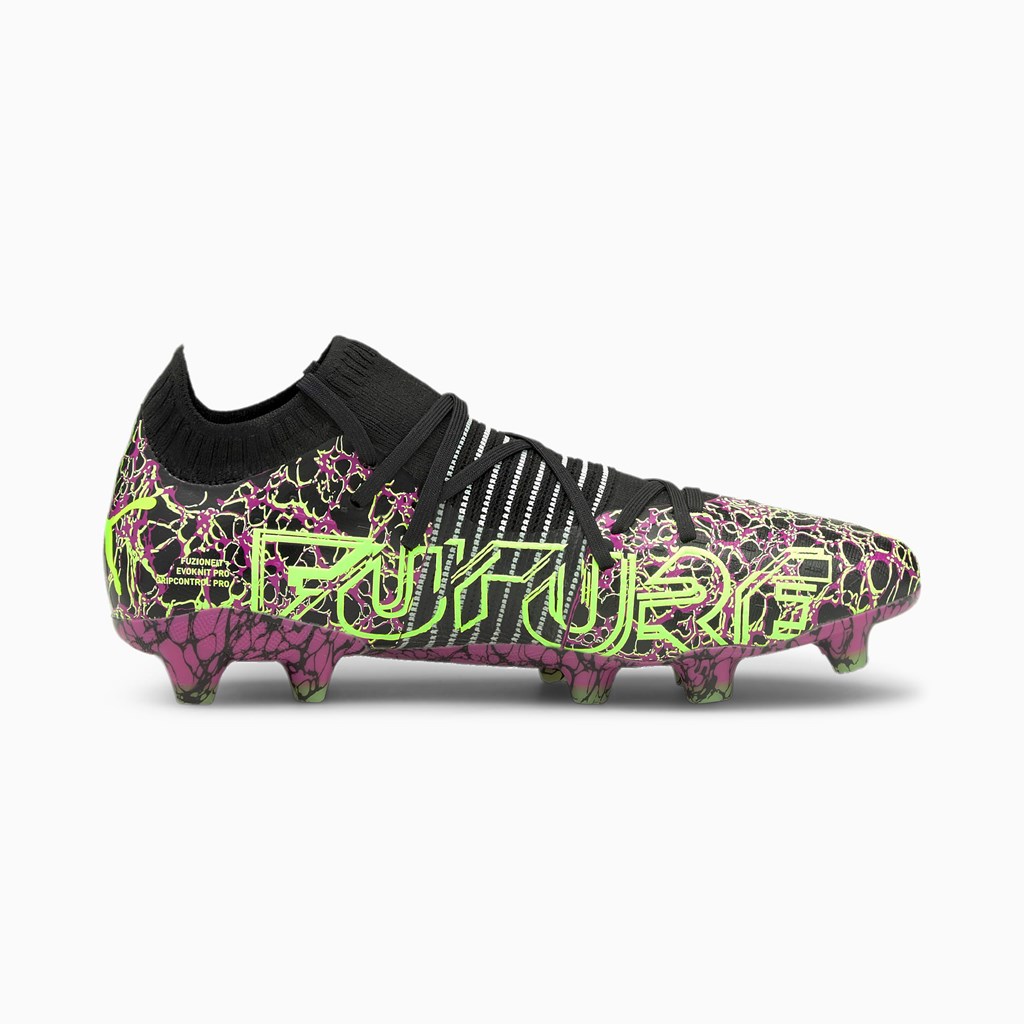 Puma Future Z 1.2 FG/AG Fodboldstøvler Herre Sort Grøn | DJ9045172