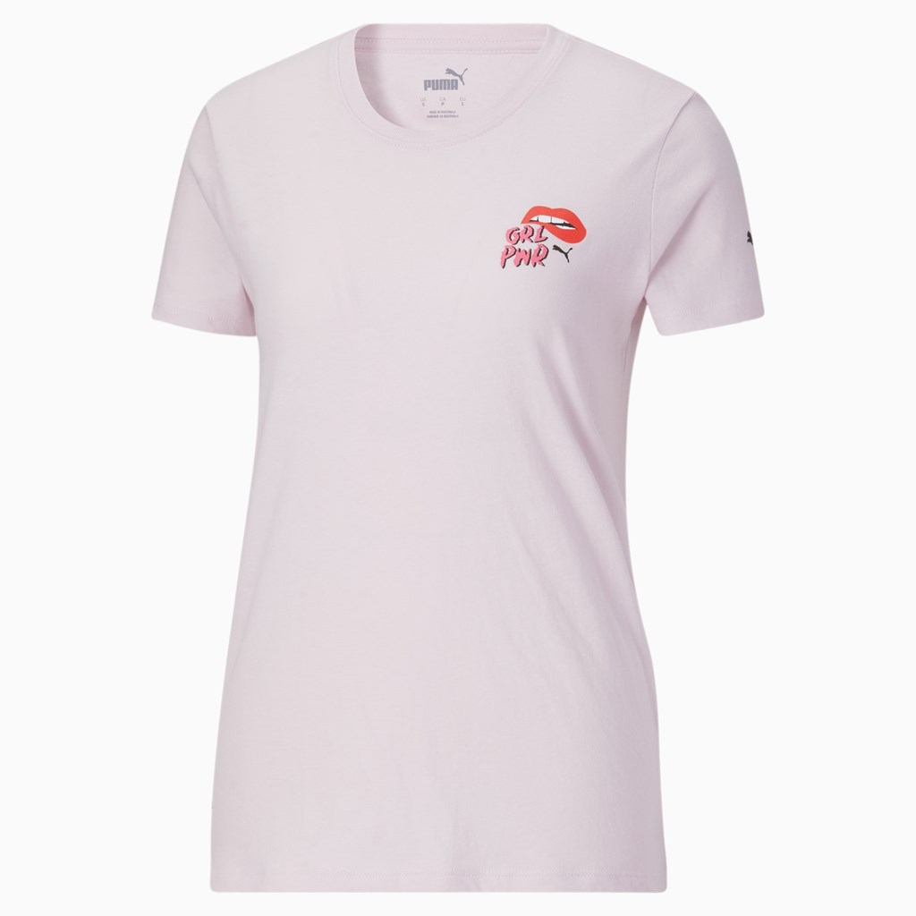 Puma GRL PWR Løbe T-shirt Dame Lavendel | 382746CRS