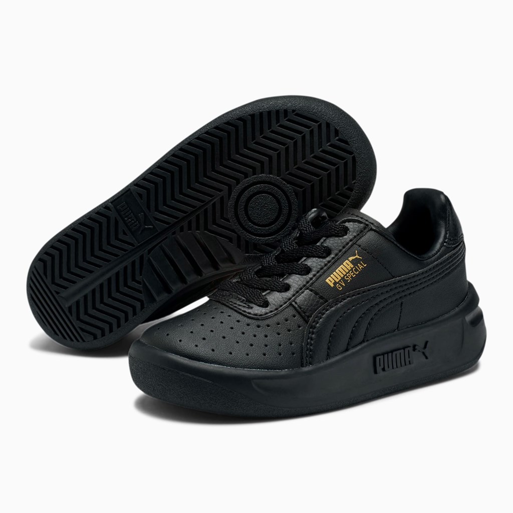 Puma GV Special Little Sneakers Pige Sort Guld | BP5629031