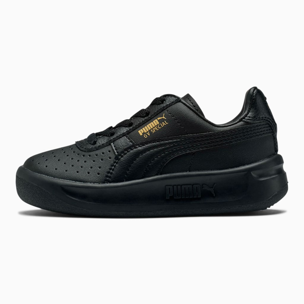 Puma GV Special Little Sneakers Pige Sort Guld | BP5629031