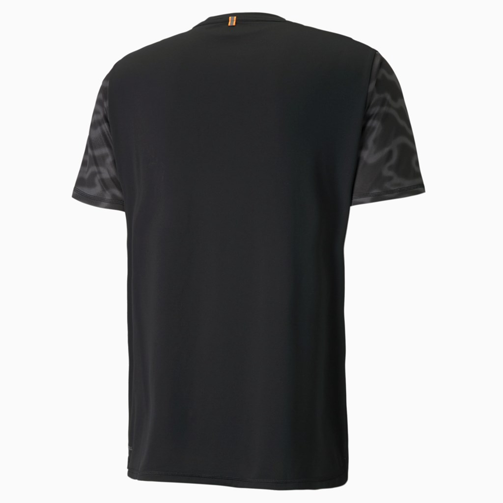 Puma Graphic Kort Sleeve Løbe T-shirt Herre Sort | 647910BCY