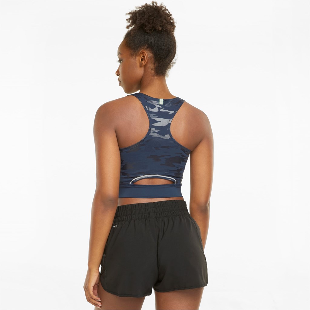 Puma High Shine Cropped Løbe Tank Tops Dame Spellbound | ZF3980165