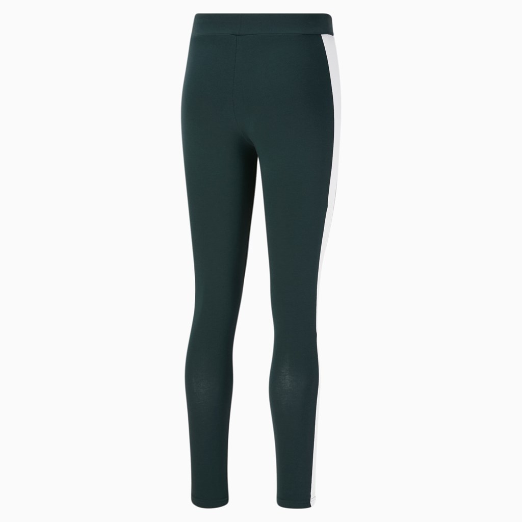 Puma Iconic T7 Leggings Dame Grøn | 210489VFX