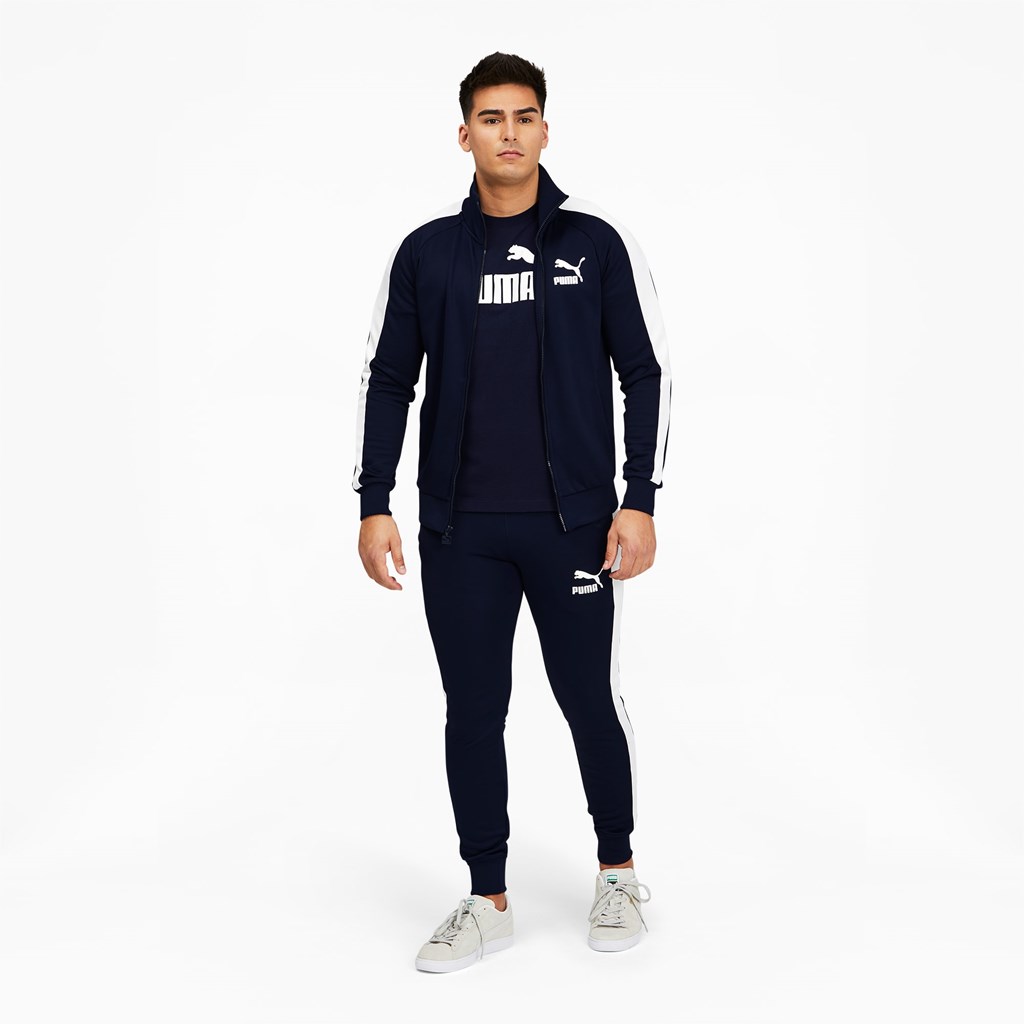 Puma Iconic T7 Track Jakke Herre Peacoat | 071386XLC