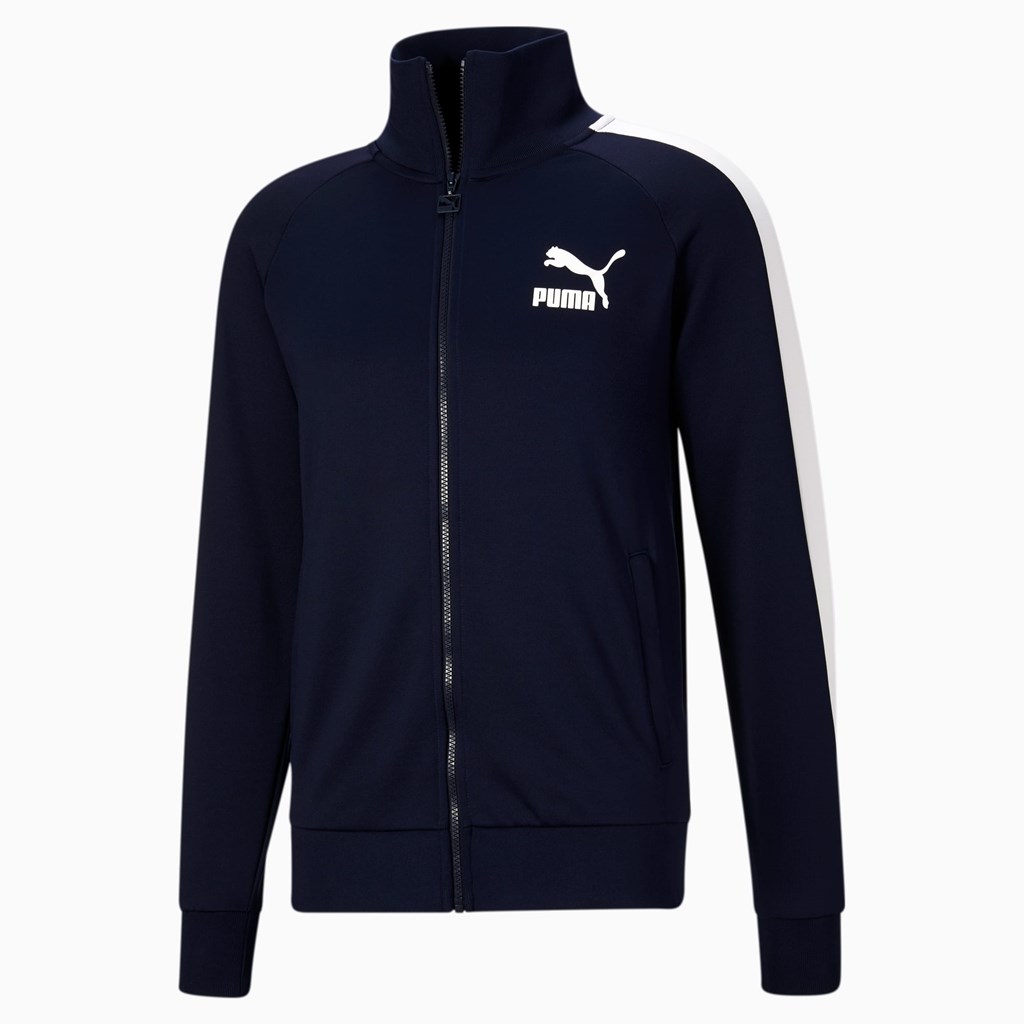 Puma Iconic T7 Track Jakke Herre Peacoat | 071386XLC