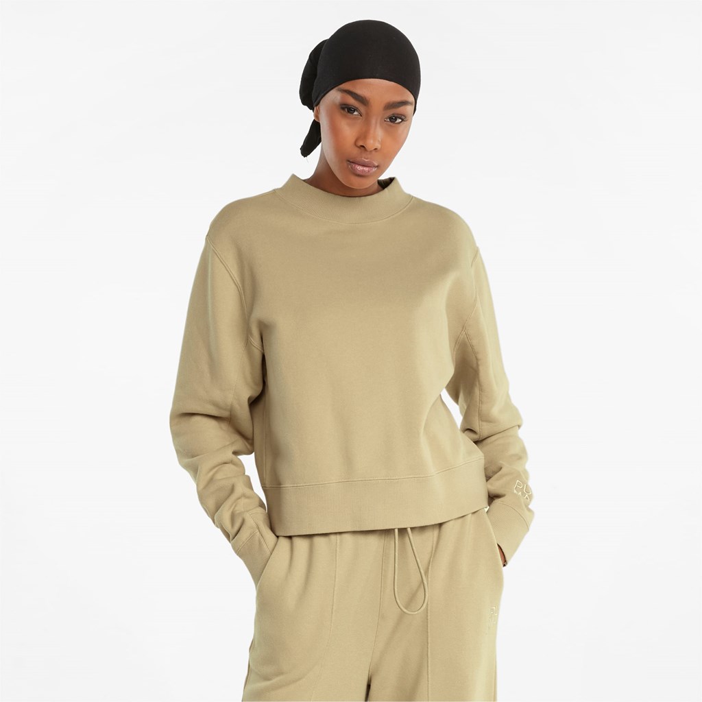 Puma Infuse Crew Neck Trøjer Dame Pebble | UV4635780