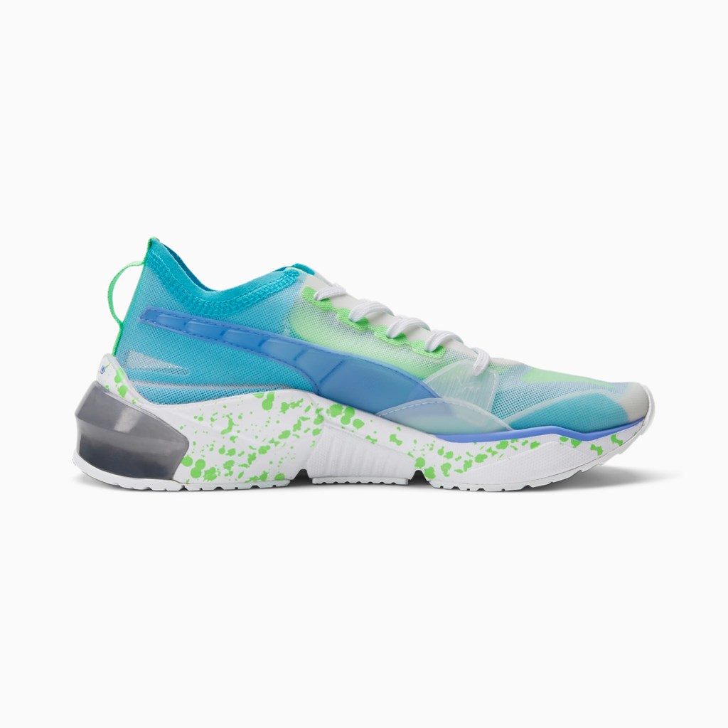 Puma LQDCELL Optic Sheer GID Træningssko Dame Hvide Lilla Grøn | OS3254619