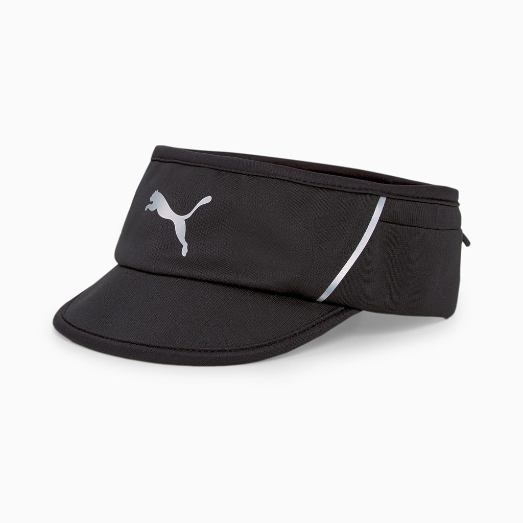 Puma Løbe Visor Headband Pandebånd Herre Sort | 382457MXG