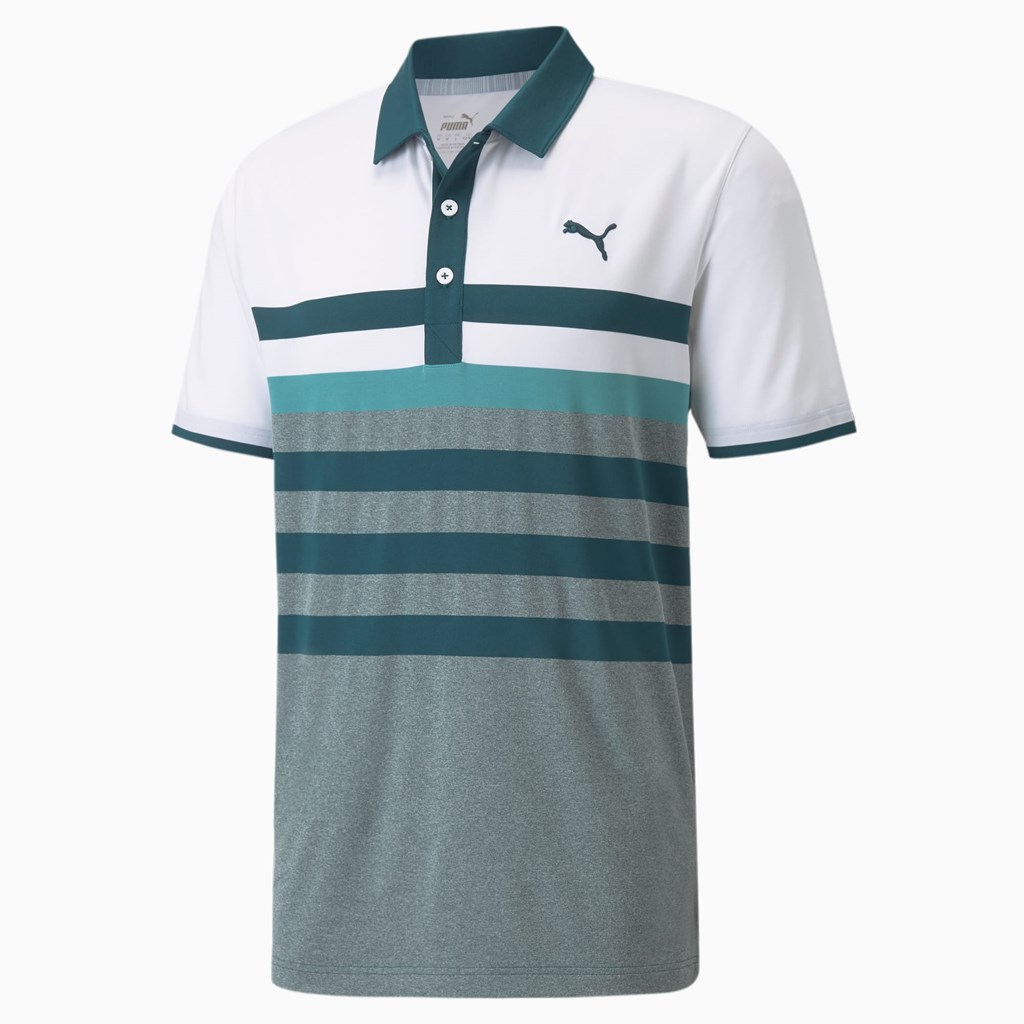 Puma MATTR One Way Golf Polo Shirt Herre Hvide | 480271PZK