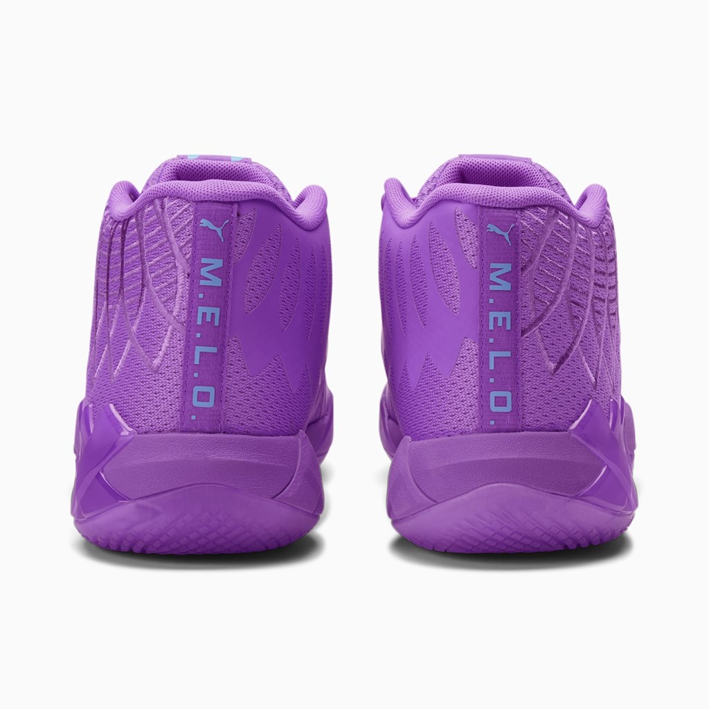 Puma MB.01 Queen City Basketball Sko Dame Lilla Blå | 974025KUQ