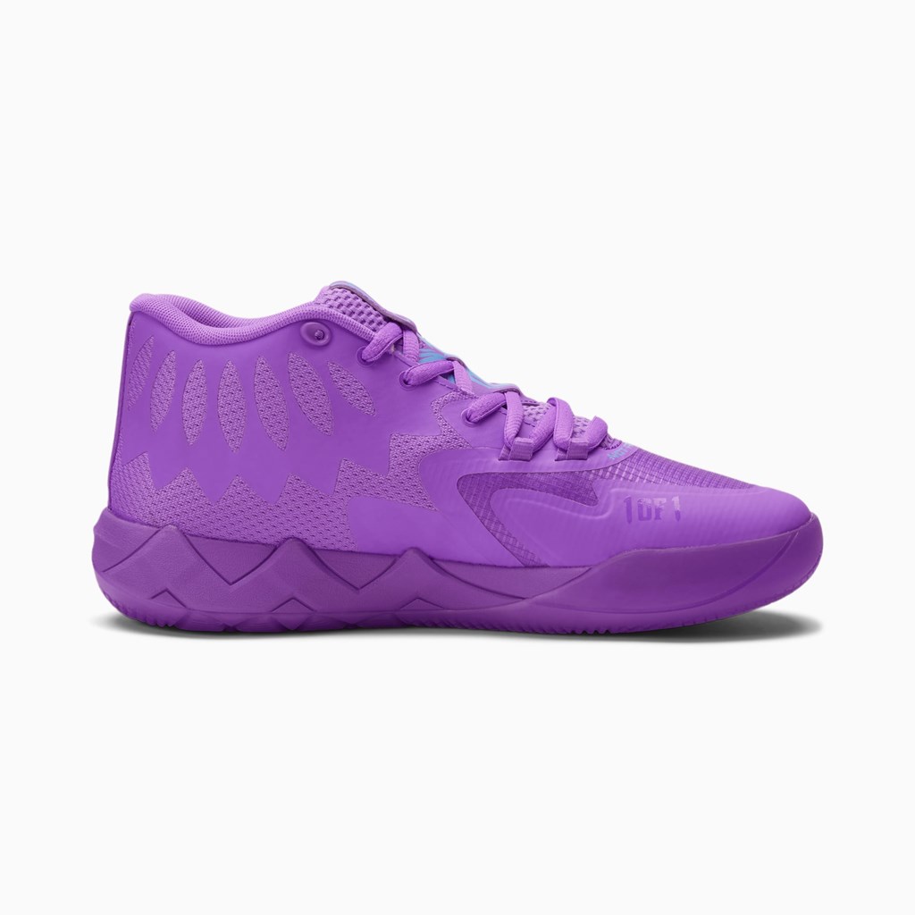 Puma MB.01 Queen City Basketball Sko Dame Lilla Blå | 974025KUQ