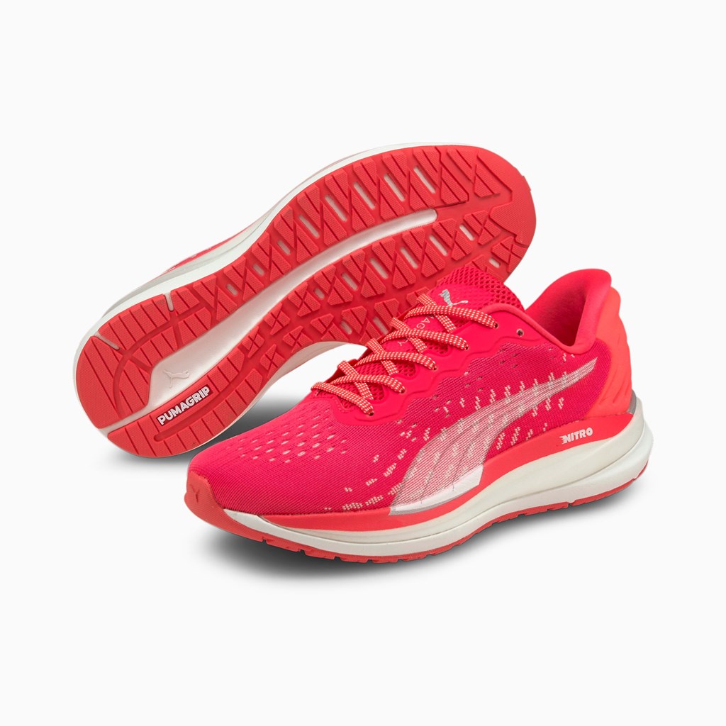 Puma Magnify Nitro Løbe Sneakers Dame Hvide | AU4856209