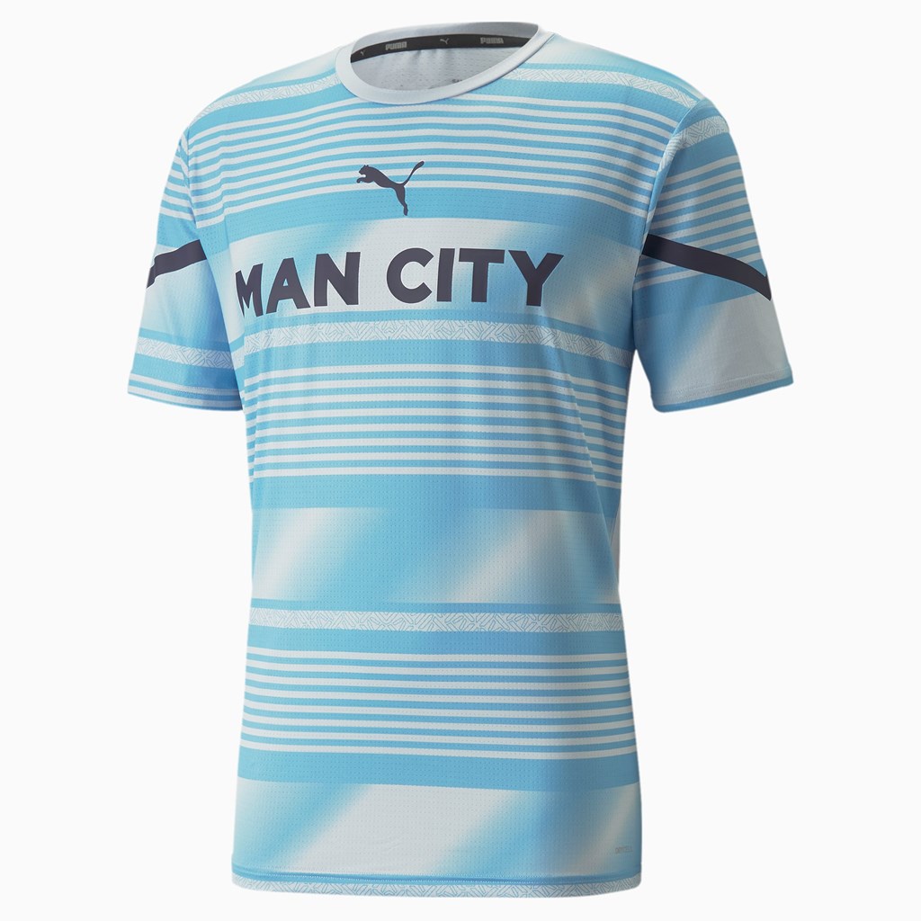 Puma Man City Prematch Soccer Jersey Herre Heather / Peacoat | 438591ZHF