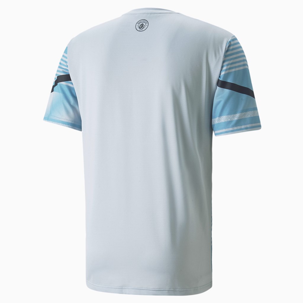 Puma Man City Prematch Soccer Jersey Herre Heather / Peacoat | 438591ZHF