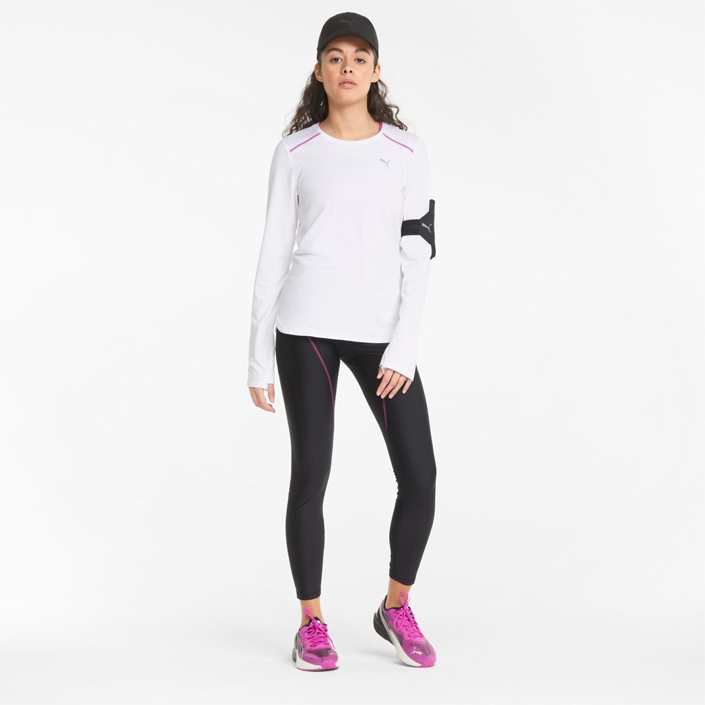 Puma Marathon High Talje Full-Length Løbe Leggings Dame Sort | 782431BJY