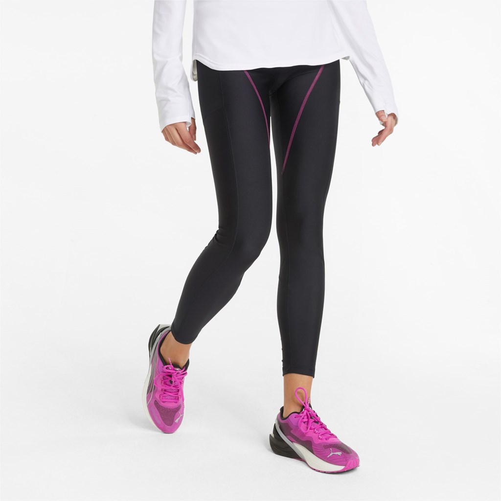 Puma Marathon High Talje Full-Length Løbe Leggings Dame Sort | 782431BJY