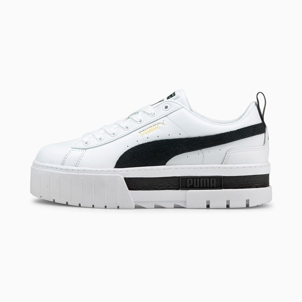 Puma Mayze Sneakers Dame Hvide Sort | AF1053869