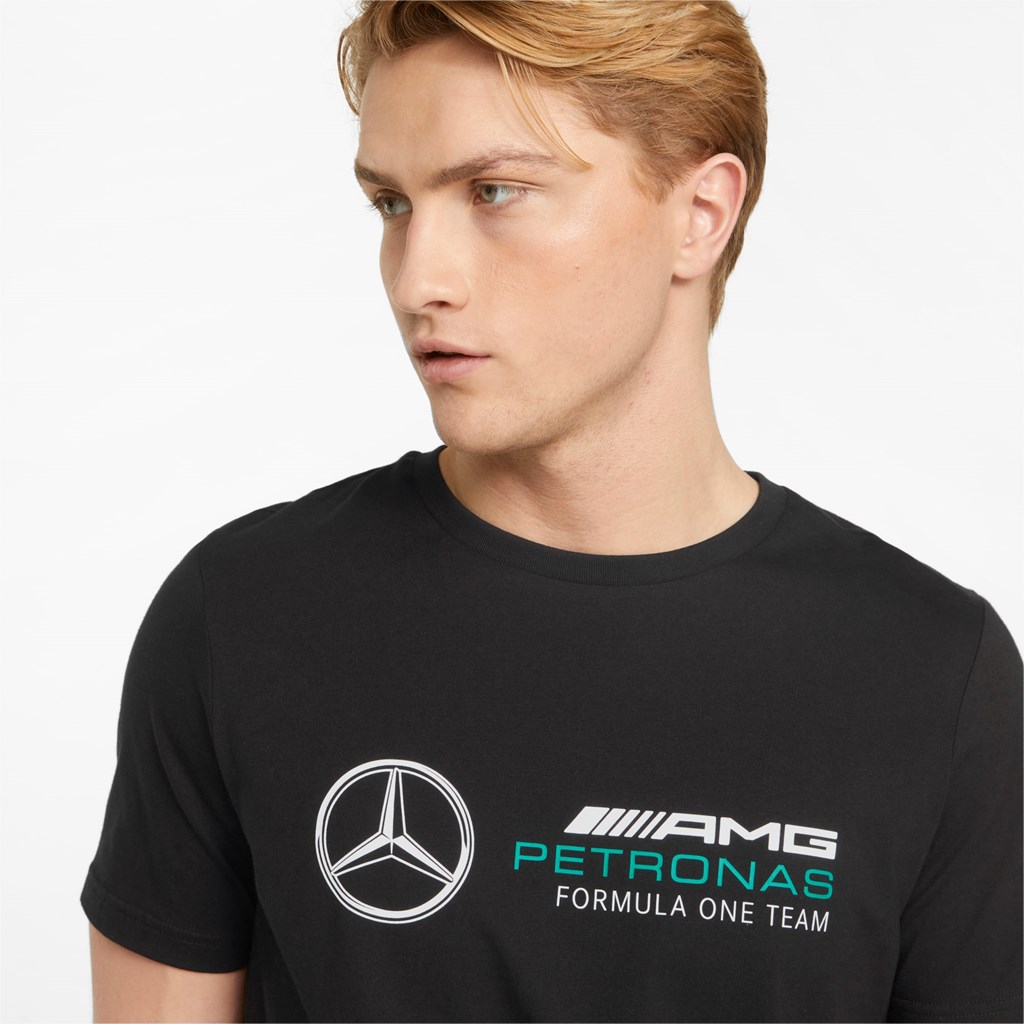 Puma Mercedes F1 ESS Logo Løbe T-shirt Herre Sort | 136845LFY