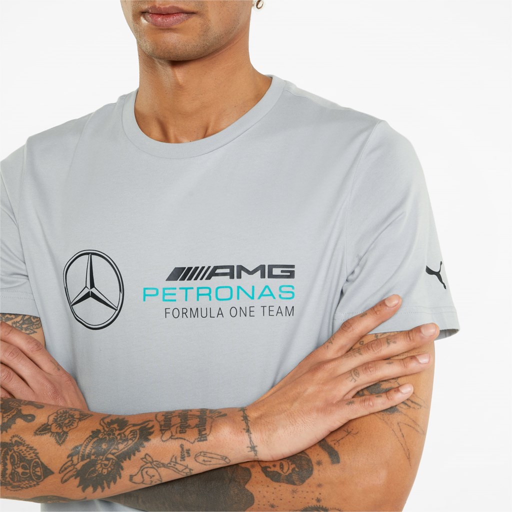 Puma Mercedes F1 ESS Logo Løbe T-shirt Herre Sølv | 347965BHO