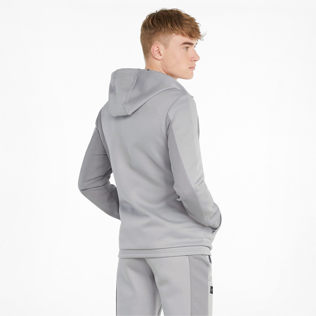 Puma Mercedes F1 Hætte Sweat Jakke Herre Sølv | 607354SZX