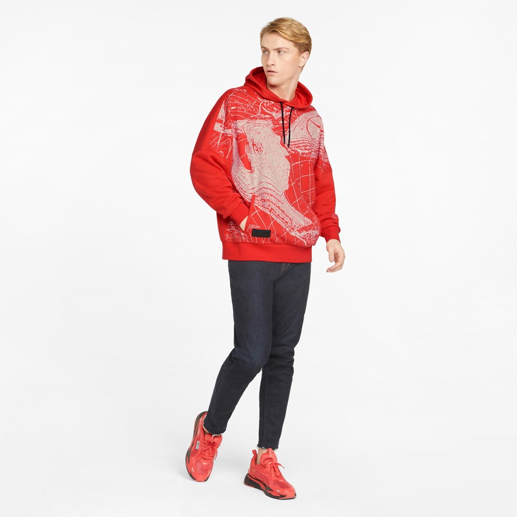 Puma Mercedes F1 Statement Hættetrøje Herre Hibiscus | 361940EXW