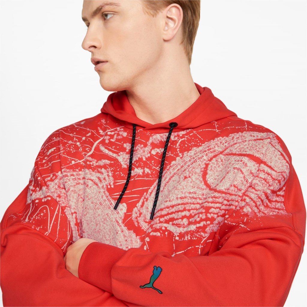 Puma Mercedes F1 Statement Hættetrøje Herre Hibiscus | 361940EXW