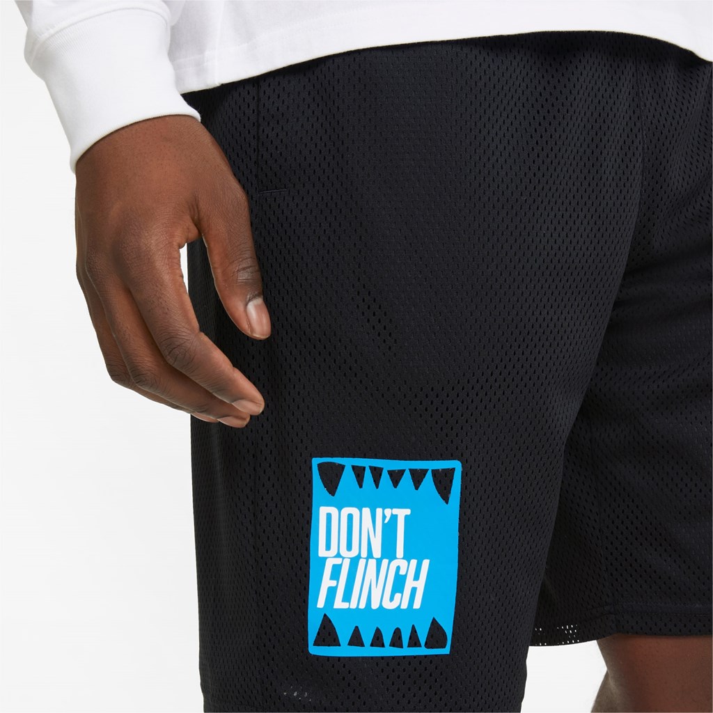 Puma Mesh Basketball Practice Shorts Herre Sort | 607125TUW