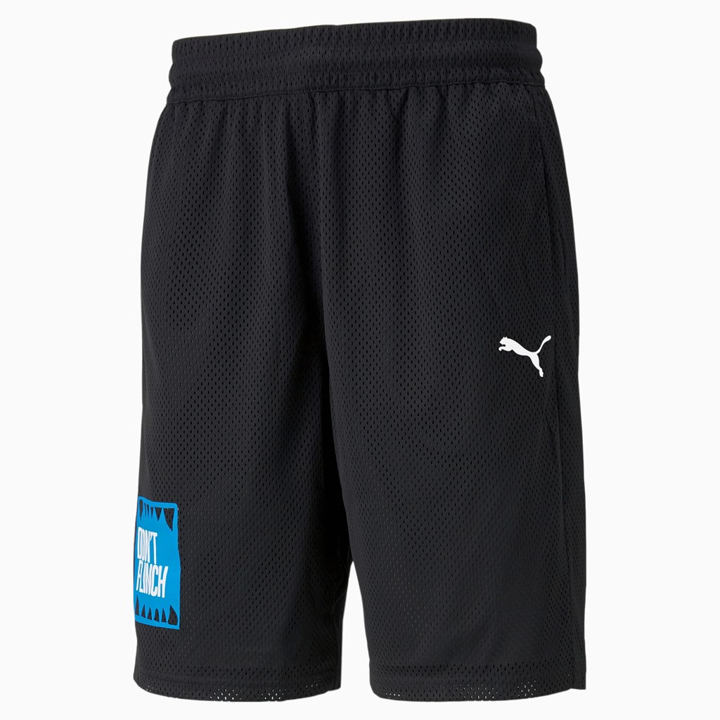 Puma Mesh Basketball Practice Shorts Herre Sort | 607125TUW