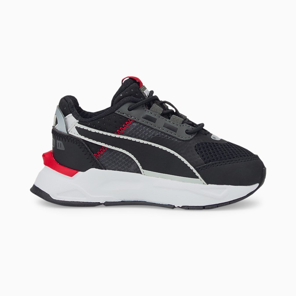 Puma Mirage Sports Tech Toddler Sneakers Drenge Sort Mørkerød | 843516OXQ