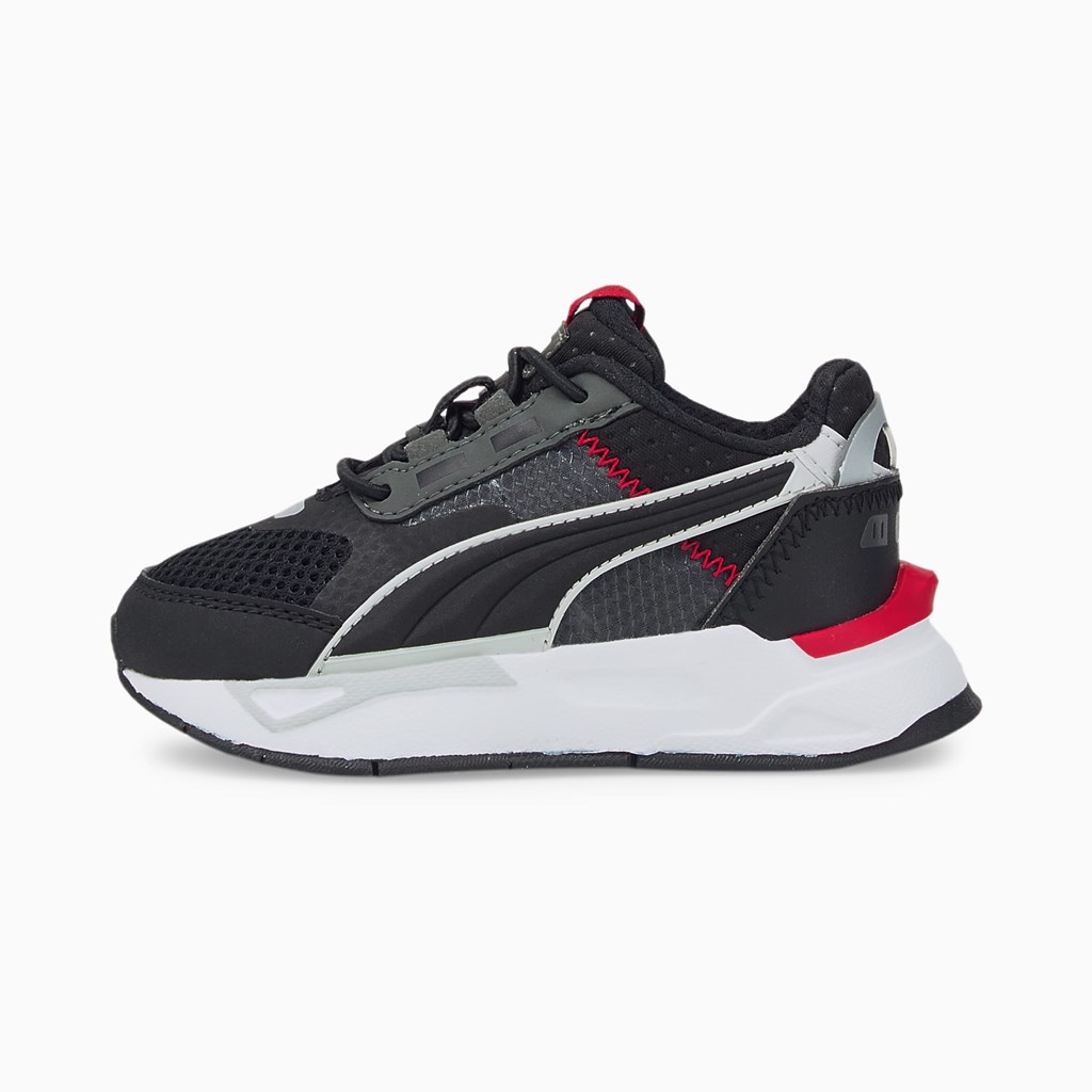 Puma Mirage Sports Tech Toddler Sneakers Drenge Sort Mørkerød | 843516OXQ