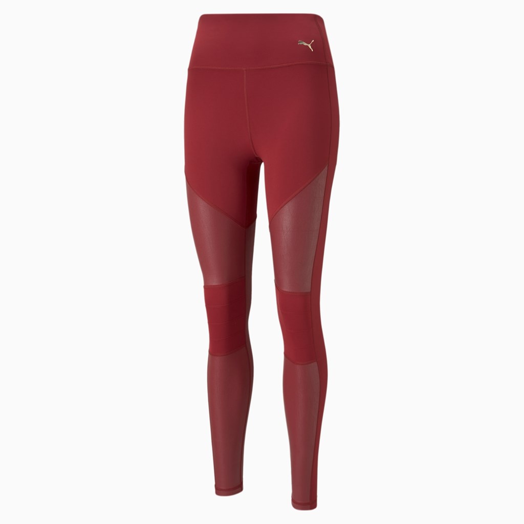 Puma Moto High Talje Full Trænings Leggings Dame Rød | 256918FGY