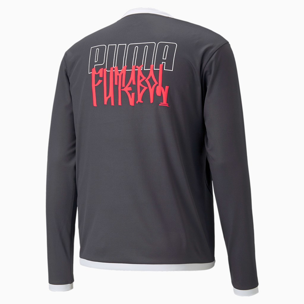 Puma Neymar Jr Long Sleeve Jersey Herre Ebony | 957621JKF