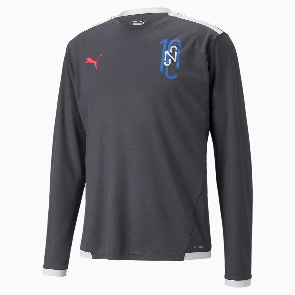 Puma Neymar Jr Long Sleeve Jersey Herre Ebony | 957621JKF