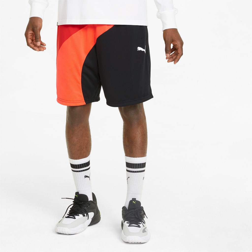 Puma One of One Flare Basketball Shorts Herre Sort | 439056OXF