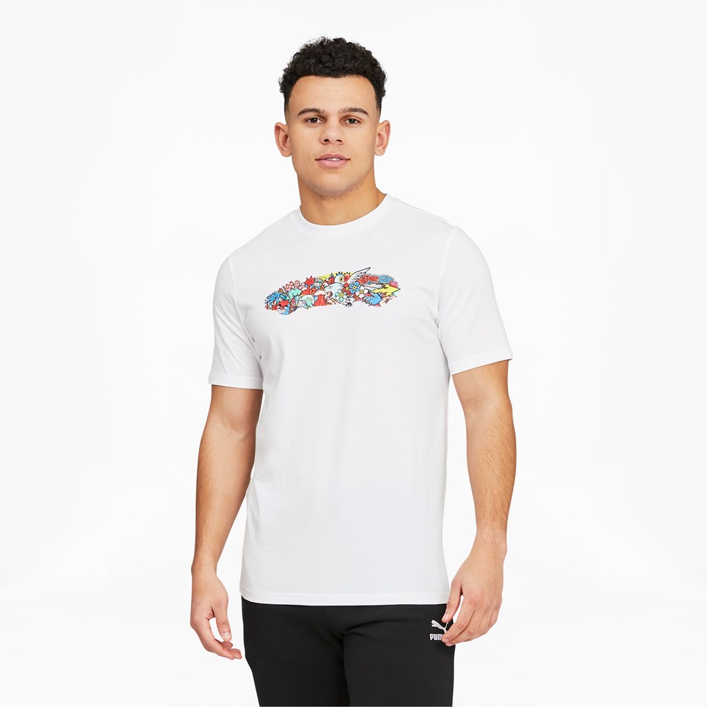 Puma PL VGT Esports Løbe T-shirt Herre Hvide | 538176UNL