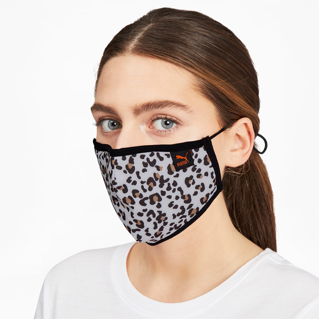 Puma PUMA Face Mask (Set of 2) Mask Herre Vaporous Gray / Wild Cats | 410572GUK