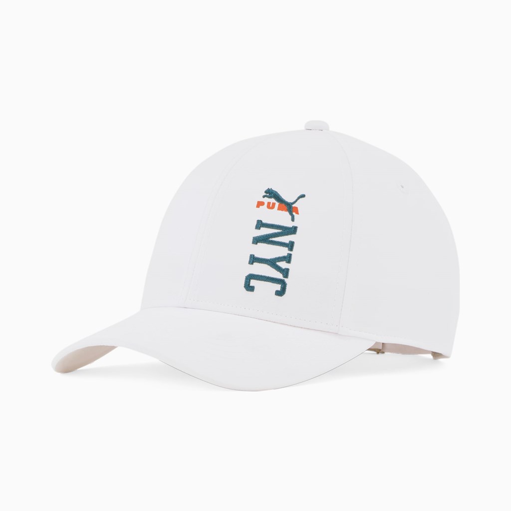 Puma PUMA NYC Archer Adjustable Hat Dame Hvide | 984712VPA