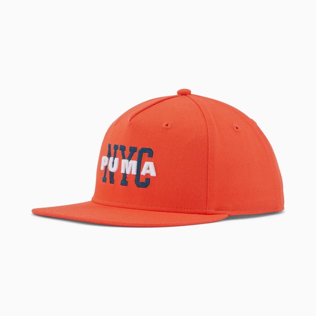 Puma PUMA NYC Science Snapback Snapback Herre Orange | 186290BMT