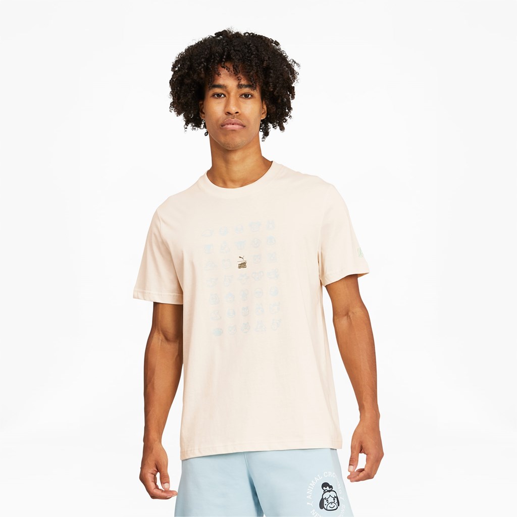 Puma PUMA x Animal Crossing™: New Horizons Løbe T-shirt Herre No Color | 417309HPO